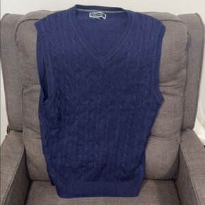 Club Room Deep Blue Knit Vest